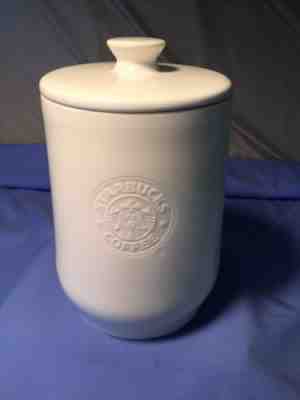 STARBUCKS COFFEE 2009 New Bone China Coffee Canister with rubber seal lid! - Sold on eBay Dec, 3rd 2018 for $18.70