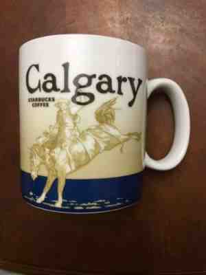 Starbucks 2009 Ceramic Collector Series Calgary Mug Coffee Cup 16oz - Sold on eBay Dec, 2nd 2018 for $45.00