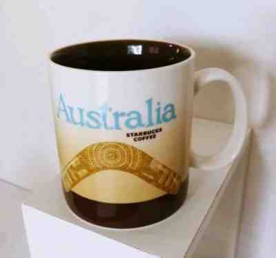 Starbucks Australia 2009 Global Icon Coffee Mug Tea Cup Boomerang Discontined  - Sold on eBay Dec, 2nd 2018 for $41.99