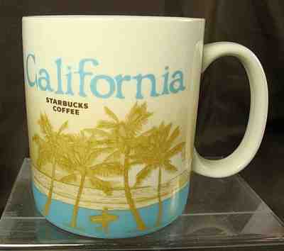 Starbucks 2010 Collectors Series California Mug 16 oz Global Palm Trees, Redwood - Sold on eBay Dec, 3rd 2018 for $21.99