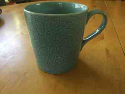 2010 Starbucks Coffee Mug 16 FL Oz Light Blue Floral By Design House Stockholm - Sold on eBay Dec, 2nd 2018 for $6.00