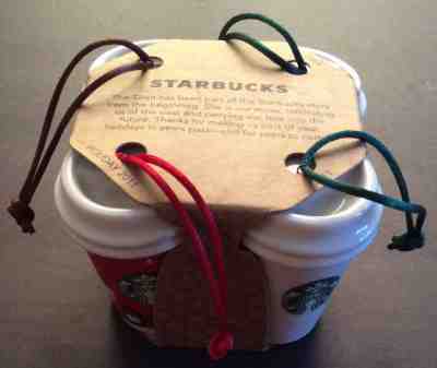 STARBUCKS Set of 4 Mini Ornaments SIREN COLLECTIBLE 2011 <ships FREE> - Sold on eBay Dec, 3rd 2018 for $25.00