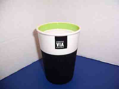 2011 Starbucks “Via Ready Brew” Coffee Travel Mug (8 oz) Rubber Grip – NO LID! - Sold on eBay Dec, 3rd 2018 for $12.00