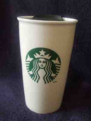 Starbucks 2011 Coffee Double Wall Ceramic Travel To Go Mug Siren Logo  12oz - Sold on eBay Dec, 3rd 2018 for $16.95