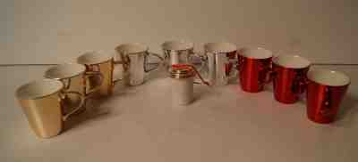 2013 Lot Of 9 Starbucks Espresso Cups 3 oz & Holiday Ornament  - Sold on eBay Dec, 2nd 2018 for $24.00