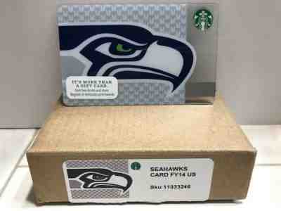 RARE STARBUCKS 2013 SEATTLE SEAHAWKS Card with BOX, 1 CARD,no swipes, mint - Sold on eBay Nov, 15th 2018 for $14.99