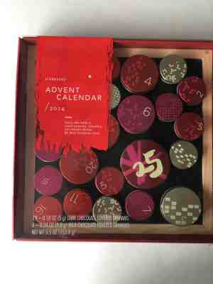 Starbucks 2014 Magnetic Board Tins Advent Calendar Reusable - Sold on eBay Dec, 2nd 2018 for $18.56