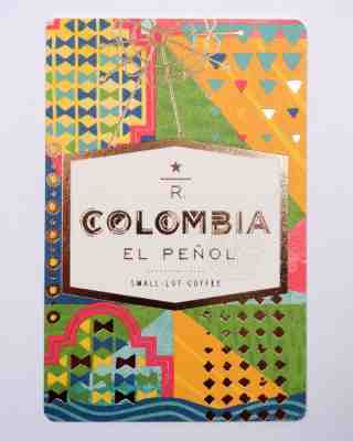 Rare Early- 2014 Starbucks Reserve  COLOMBIA EL PENOL  Coffee Taster Card Sweet! - Sold on eBay Dec, 2nd 2018 for $35.00