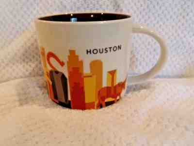 NOS 2014 Starbucks You Are Here Collection Mug *Houston 14oz. No Box - Sold on eBay Dec, 2nd 2018 for $16.95