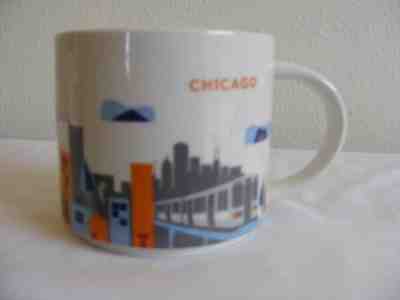 Starbucks Chicago 2014 YOU ARE HERE Collection Coffee Large 14oz Mug Cup  - Sold on eBay Dec, 2nd 2018 for $13.99