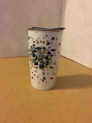 2014 Starbucks 12oz Ceramic Metallic Fleck Gold Coffee Tumbler - Sold on eBay Nov, 30th 2018 for $22.95