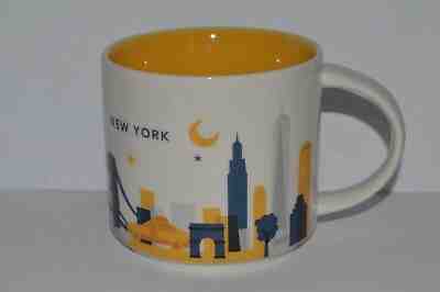 Starbucks 2014 NEW YORK You Are Here Collection Coffee Mug 14 fL Oz White Color - Sold on eBay Nov, 29th 2018 for $11.99