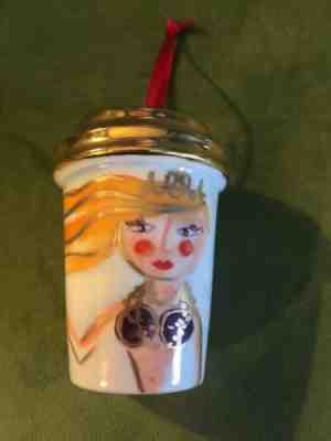 Starbucks Christmas Ornament Illustrated Siren Mermaid Tumbler Cup 2015 - Sold on eBay Dec, 2nd 2018 for $12.95