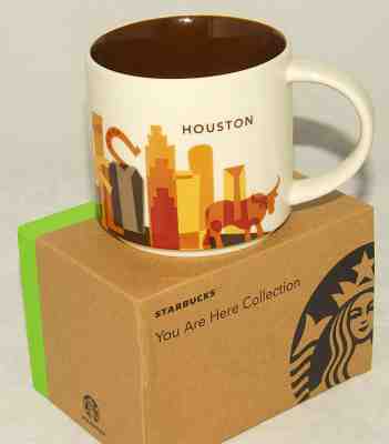 STARBUCKS - YOU are HERE  HOUSTON Scenic Collectible COFFEE CUP 2015 *NEW IN BOX - Sold on eBay Nov, 30th 2018 for $17.99
