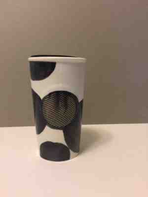NEW other 2015 Starbucks Black Polka Dot on White DW Ceramic Tumbler  - Sold on eBay Nov, 29th 2018 for $7.20