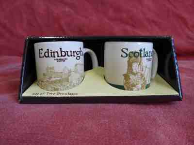 Starbucks Demitasse Mini 3oz Espresso Mugs Cups Edinburgh Scotland 2018 - Sold on eBay Dec, 3rd 2018 for $15.50