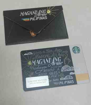 Starbucks Card Magandang Araw Philippines Special Edition - Sold on eBay Dec, 3rd 2018 for $29.99
