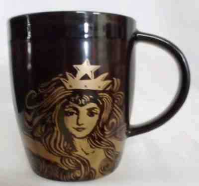 Starbucks Mug 2012 Anniversary Brown Copper Siren Mermaid 12oz Coffee Cup NEW - Sold on eBay Dec, 3rd 2018 for $14.99