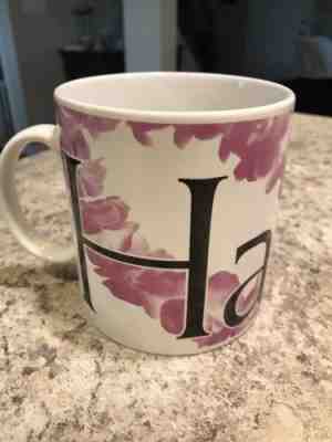 1994 STARBUCKS Coffee HAWAII City Mug Collector Series Magenta Lei White - Sold on eBay Dec, 3rd 2018 for $5.99