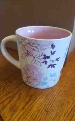 Starbucks Coffee Mug 16 oz purple blue Flower Floral Tea Cup 2006 - Sold on eBay Dec, 3rd 2018 for $9.00