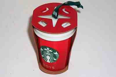 NEW W/TAG 2015 STARBUCKS CHRISTMAS ORNAMENT - RED TO GO CUP GREEN SIREN  - Sold on eBay Dec, 3rd 2018 for $4.99