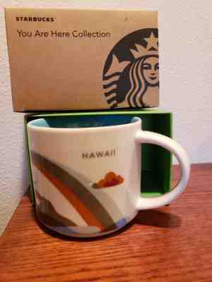 Starbucks Hawaii You Are Here COLLECTION 14 OZ Coffee Mug Cup Boxed (RETIRED) - Sold on eBay Dec, 3rd 2018 for $19.99