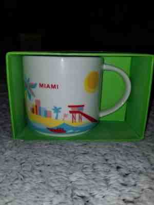 STARBUCKS  YOU ARE HERE Collection Mug Miami 14 fl oz - Sold on eBay Dec, 3rd 2018 for $14.00