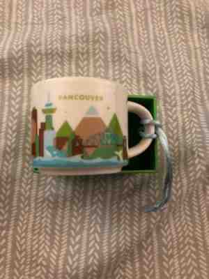 Vancouver Canada Starbucks Coffee You Are Here YAH 2 Oz Mug Shape Ornament - Sold on eBay Dec, 3rd 2018 for $15.49