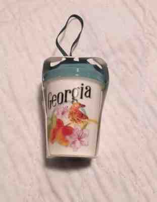 NWT Starbucks 2017 Georgia Ceramic Christmas Ornament Read Description - Sold on eBay Dec, 3rd 2018 for $9.99