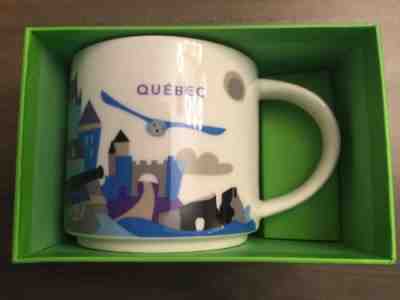 STARBUCKS MUG QUEBEC YOU ARE HERE COLLECTION 2015 14 OZ BLUE PURPLE GRAY INT. - Sold on eBay Dec, 3rd 2018 for $34.25