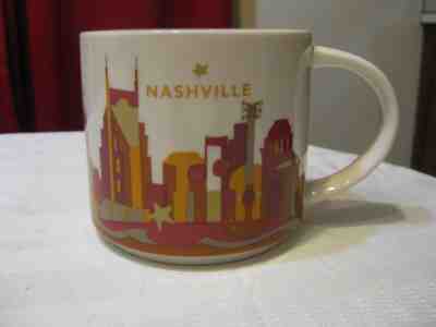 Starbucks Nashville Tennessee You Are Here Collection Coffee Mug Cup 14oz 2013 - Sold on eBay Dec, 3rd 2018 for $25.00
