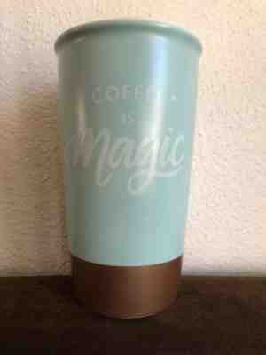 Starbucks Fall 2018 Coffee is Magic Double Wall Ceramic Travel Mug Tumbler 12OZ  - Sold on eBay Dec, 3rd 2018 for $27.97