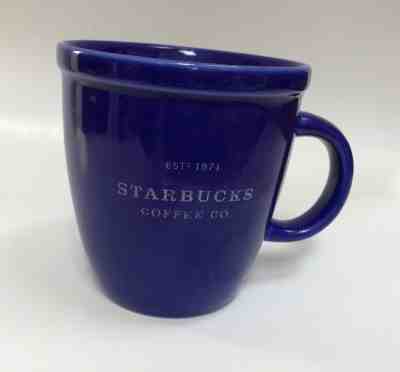 Starbucks cobalt blue large barista mug Est. 1971 from 2001 2007 FAIR bond. 16oz - Sold on eBay Dec, 3rd 2018 for $4.00