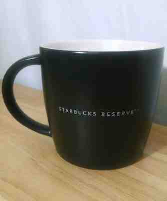Big 16 oz Starbucks Reserve 2011 Classic Black & White Coffee Bone China Mug Cup - Sold on eBay Dec, 3rd 2018 for $19.99