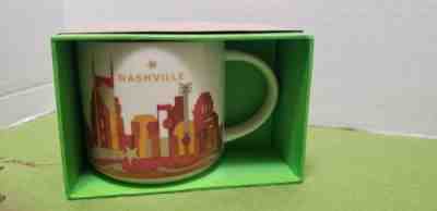 Starbucks NASHVILLE  - YOU ARE HERE Collection 2014 14 oz Coffee Mug Cup - Sold on eBay Dec, 3rd 2018 for $15.00