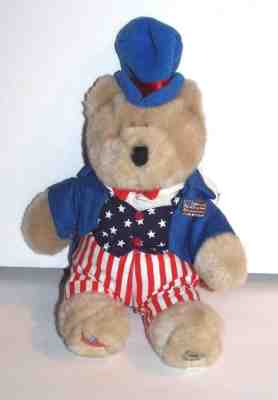 Starbucks Bearista Bear July 4th Flag USA Patriotic Stars Stripes Teddy 10" 2002 - Sold on eBay Dec, 3rd 2018 for $5.00