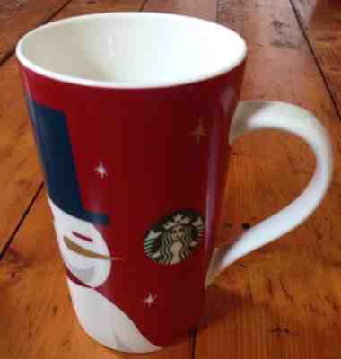 Starbucks Coffee Mug Genuine 2012 Winter Holiday Snowman 6" - Sold on eBay Dec, 3rd 2018 for $6.88