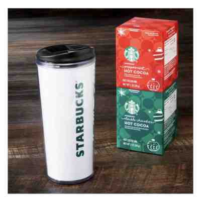 Starbucks Cocoa & Travel Mug Holiday Gift Set 3 pc box - Sold on eBay Dec, 3rd 2018 for $18.00