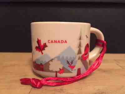 STARBUCKS CANADA VERSION II YOU ARE HERE ORNAMENT 2oz - NIB / NWT - Sold on eBay Dec, 3rd 2018 for $22.50