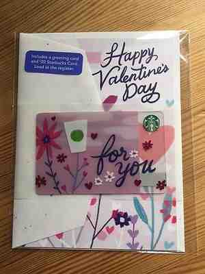Canada Series Starbucks "HAPPY VALENTINES FOR YOU 2017" Card Set - New No Value - Sold on eBay Dec, 3rd 2018 for $3.00