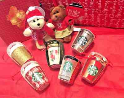 Lot of 8 Starbucks 2018 Christmas Ornaments Complete Set with Ban.do Cup Ww Ship - Sold on eBay Dec, 3rd 2018 for $68.79