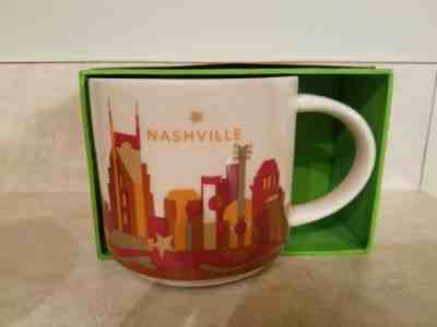 Starbucks Nashville YAH You Are Here 14oz Mug DISCONTINUED - NEW IN BOX - Sold on eBay Dec, 3rd 2018 for $23.95