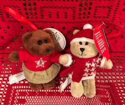 Starbucks ???? Holiday 2018 Bearista Bear plush ???? ORNAMENTS 4.5/5” girl & boy set - Sold on eBay Dec, 3rd 2018 for $20.00