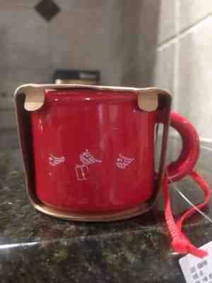STARBUCKS TAIWAN Exclusive Red Santa Mug Christmas Ornament 2018. Ships From US - Sold on eBay Dec, 3rd 2018 for $24.97