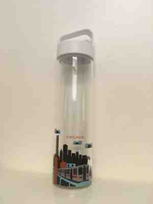 Starbucks YOU ARE HERE Chicago Sport Water Glass Bottle 18.5 oz - Sold on eBay Dec, 3rd 2018 for $12.00