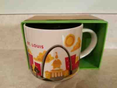 Starbucks St Louis YAH You Are Here 14oz Mug DISCONTINUED - NEW IN BOX - Sold on eBay Dec, 2nd 2018 for $19.95