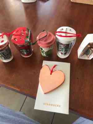 LIMITED EDITION STARBUCKS HOLIDAY ORNAMENT LOT FROM 2017 AND 2018. LOT OF 6 - Sold on eBay Dec, 3rd 2018 for $36.00