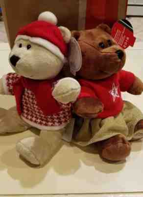 2018 Starbucks Christmas Bearista Bears Boy & Girl 146 & 147 Limited Edition USA - Sold on eBay Dec, 3rd 2018 for $74.95