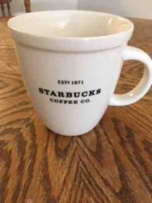 Starbucks Barista Mug, 2001, Abbey Mug, 18 oz, rolled rim, white Est 1971 j - Sold on eBay Dec, 3rd 2018 for $12.00
