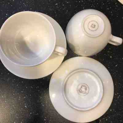 Starbucks Cups And Saucer 6 Set 8oz 2004 At Home Collection  - Sold on eBay Oct, 20th 2018 for $16.35